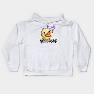 Quackers, Duck Quack, Baby Duck, Twitch Streamer Emote Kids Hoodie